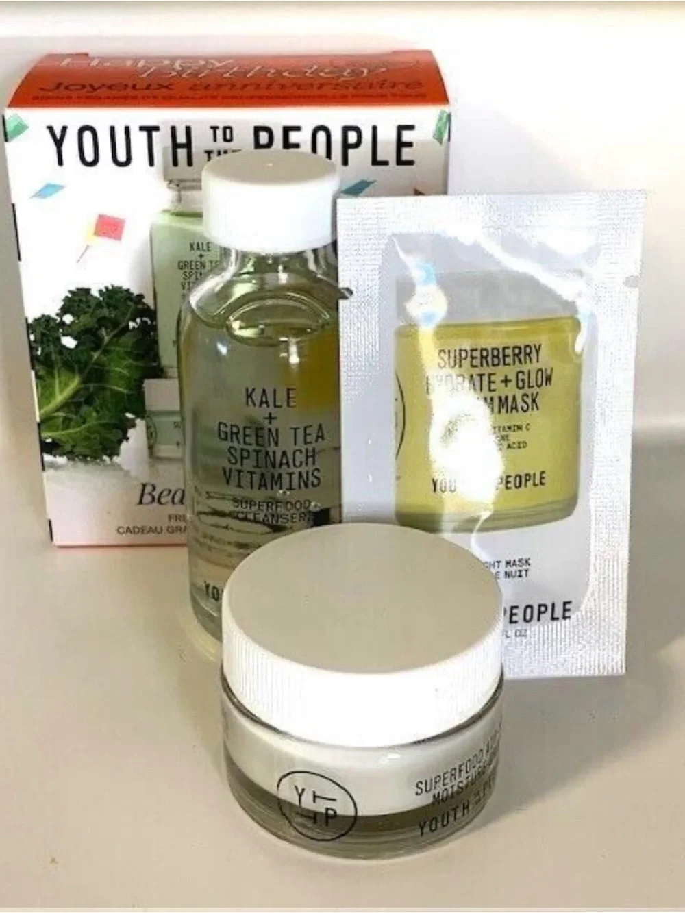 Youth To The People x Sephora Beauty Insider 3-Piece Skincare Set NIB
